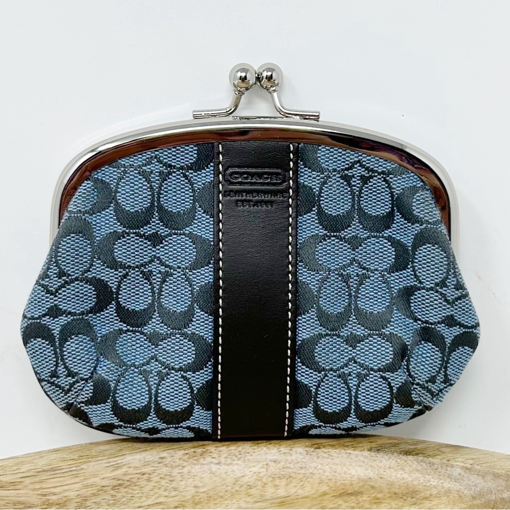 Coach Like New✨ Denim Coin Purse🥳🥳❌❌